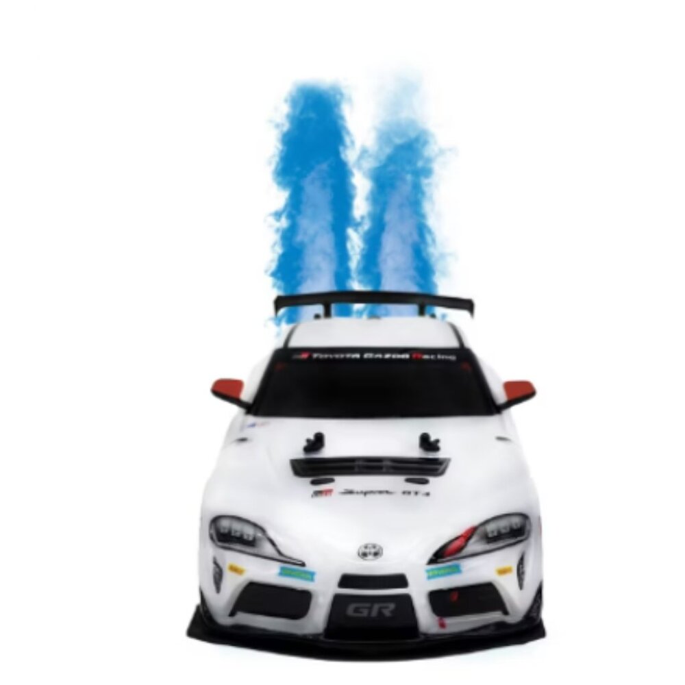 Toyota Supra 1:16 RC Car w/ LED Lights Vapor Exhaust Rechargeable USB